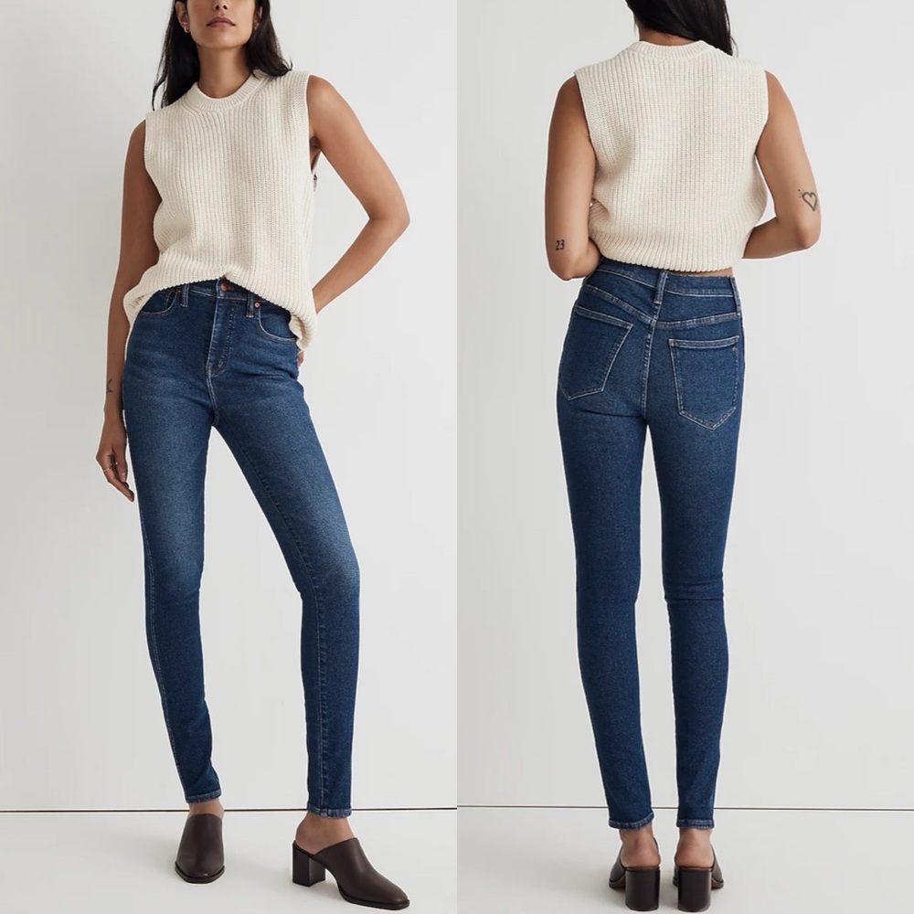 Madewell 10" High-Rise Skinny Jeans in Smithley Wash